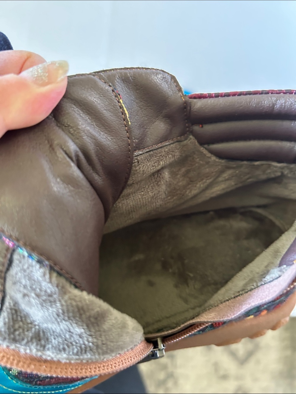 UNBRANDED BOHEMIAN FLORAL LEATHER COMFORTABLE WALKING BOOTS SZ 39 - Picture 8 of 13